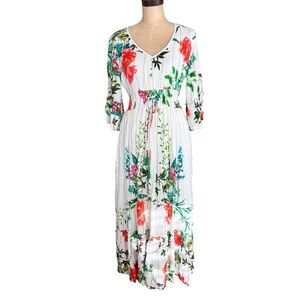 Anthropologie Me 2 Magic‎ Floral Bohemian Tiered Maxi Dress